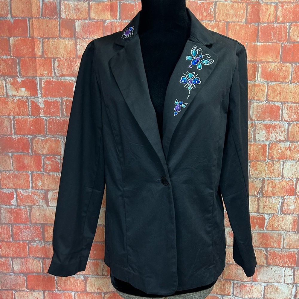 Bob Mackie Wearable Art Beaded Blazer - image 1